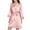 Pink, variant on IROINNID Long Sleeve Dress for Women Wedding Guest Dresses Mid-Length Wrap Dress Homewear Long-Sleeve V-Neck Dress Color Lace Night-Robe One Size,Dark Blue