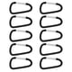 thumbnail image 2 of 10pcs Anillo De Forma De Aluminio  Karabiner Snap Clip Mosquetón Negro Sharpla  Llavero de gancho de mosquetón, 2 of 7