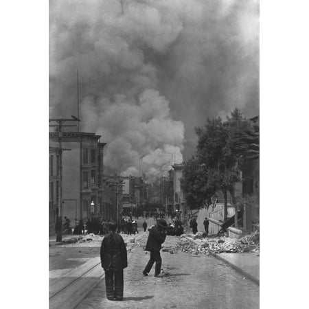 Chinese Residents Of San Francisco Watching The Fire Following The Earthquake Of April 18 (Best Chinese Delivery Sf)