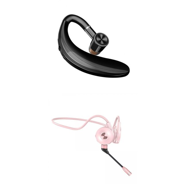 Auriculares abiertos,Auriculares de conducción ósea micrófono a prueba de agua con cable,gafas con micrófono bluetooth inalámbrico para natación,Sin orejas multipunto Fitness ligero