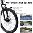 thumbnail image 3 of Ambifirner 27" Mountain Bike for Adults - 8-Speed Shifter & Dual Disc Brakes - All-Terrain Tires & Shock Absorber - 85% Pre-Assembled, 3 of 9