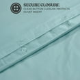 thumbnail image 6 of Superior Cotton Blend 600 Thread Count Duvet Cover Set, Twin, Light Blue, 6 of 6