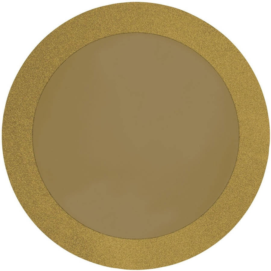 Generic Gold Glitz 14" Round Placemats, 8pk