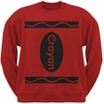 thumbnail image 1 of Halloween Crayon Costume Red Adult Sweatshirt, 1 of 1