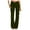 Green, variant on LUOGENLI Female Casual Pants Women's Stretch Casual Straight Leg High Waistband Pocket Chino Pants Flared Pants Women Business Casual Pants Slim Fit Women's Casual Pants Big and Tall Red S