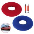 thumbnail image 2 of Cojín inflable portátil con forma de dona, almohada con bomba de aire para dolor de coxis y hemorroides, 2 uds., 2 of 8