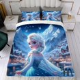 thumbnail image 4 of Frozen Themed Bed Sheet Set Three Piece Set 90*90 in Comfortable And Skin Friendly Unique Design Creating A Star Studded Night, 4 of 6