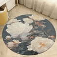 thumbnail image 4 of Boho Vintage Floral Round Small Area Rug, Print Non Slip Washable Floor Mat, Soft Throw Rug for Living Room, Powder Room Entryway, Bathroom, Bedside, 4 of 6