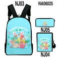 thumbnail image 1 of Sac à Dos Épaule Inclinée pour Ordinateur Portable Sac à Dos Trousse 3 Pcs/Ensemble Mode Nouveauté Pâques Impression 3D, 1 of 4