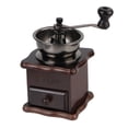 thumbnail image 2 of Retro Style With Ceramic Millston Spice Burr Mill Coffee Manual Coffee Bean Grinder Utensils Stainless Steel Handle Mini Wooden, 2 of 8