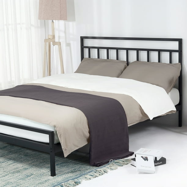 Best Mattress Frame Mission 10 Inch Heavy Duty Metal Platform Bed W Headboard Foundation Com Headboard Mattress Foundation, Best King Bed Frame With Headboard