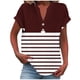 thumbnail image 1 of Vestidos Casuales Para Mujer, Blusas De Mujer De Moda Camiseta informal de manga corta con cuello en V y botones para mujer, 1 of 5