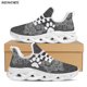 thumbnail image 1 of Zapatillas deportivas informales para mujer con diseño creativo de novio canino, personalidad única, resistentes a la suciedad, color negro., 1 of 6