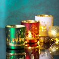 thumbnail image 3 of Adornos navideños reutilizables, tarros de vela de cristal de alce de árbol de lujo, decoración navideña, 3 of 4
