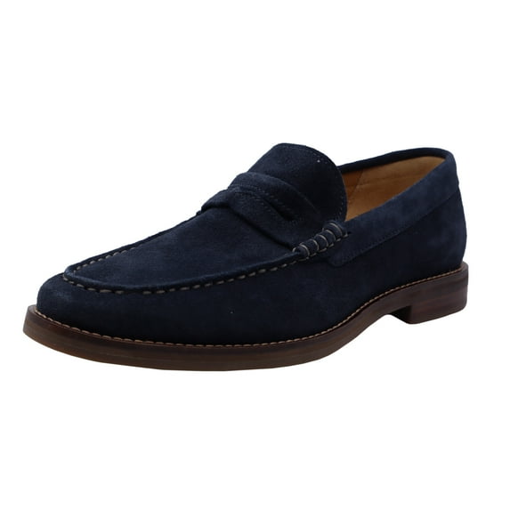 Sperry Men's Gold Cup Exeter Penny Loafer Navy Suede Leather Loafers & Slip-On - 10.5M
