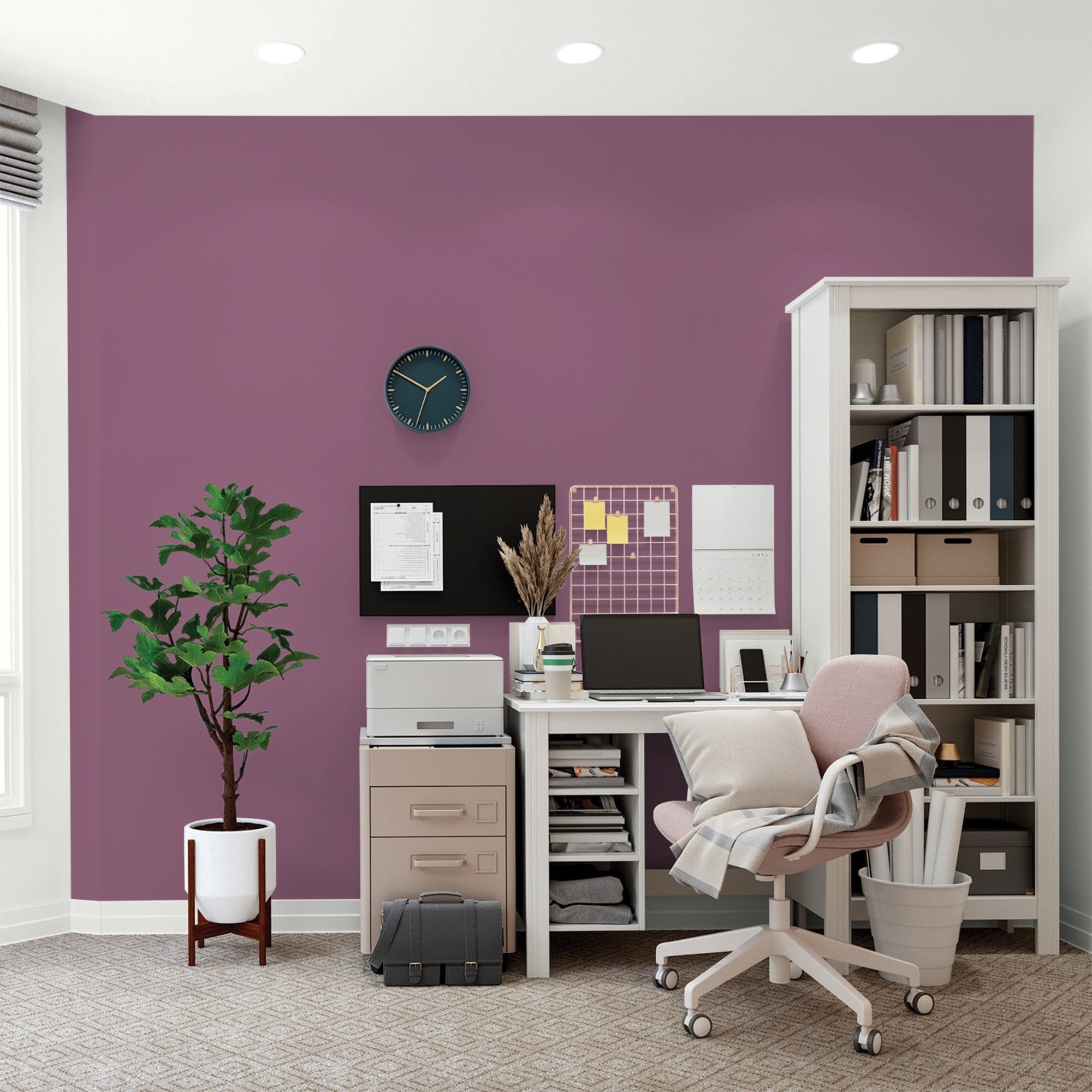 Glidden Spred Victorian Plum / Purple, Flat Interior Paint with Primer, 1 Gallon