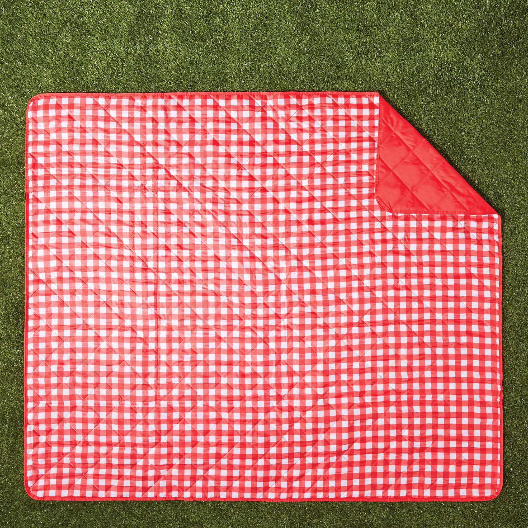 Mainstays 60" x 70" Gingham Outdoor Blanket, 1 Each