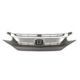 thumbnail image 2 of For 2016 2017 2018 Honda Civic Front Bumper Grille Hood Grill w/Chrome Trim, 2 of 5