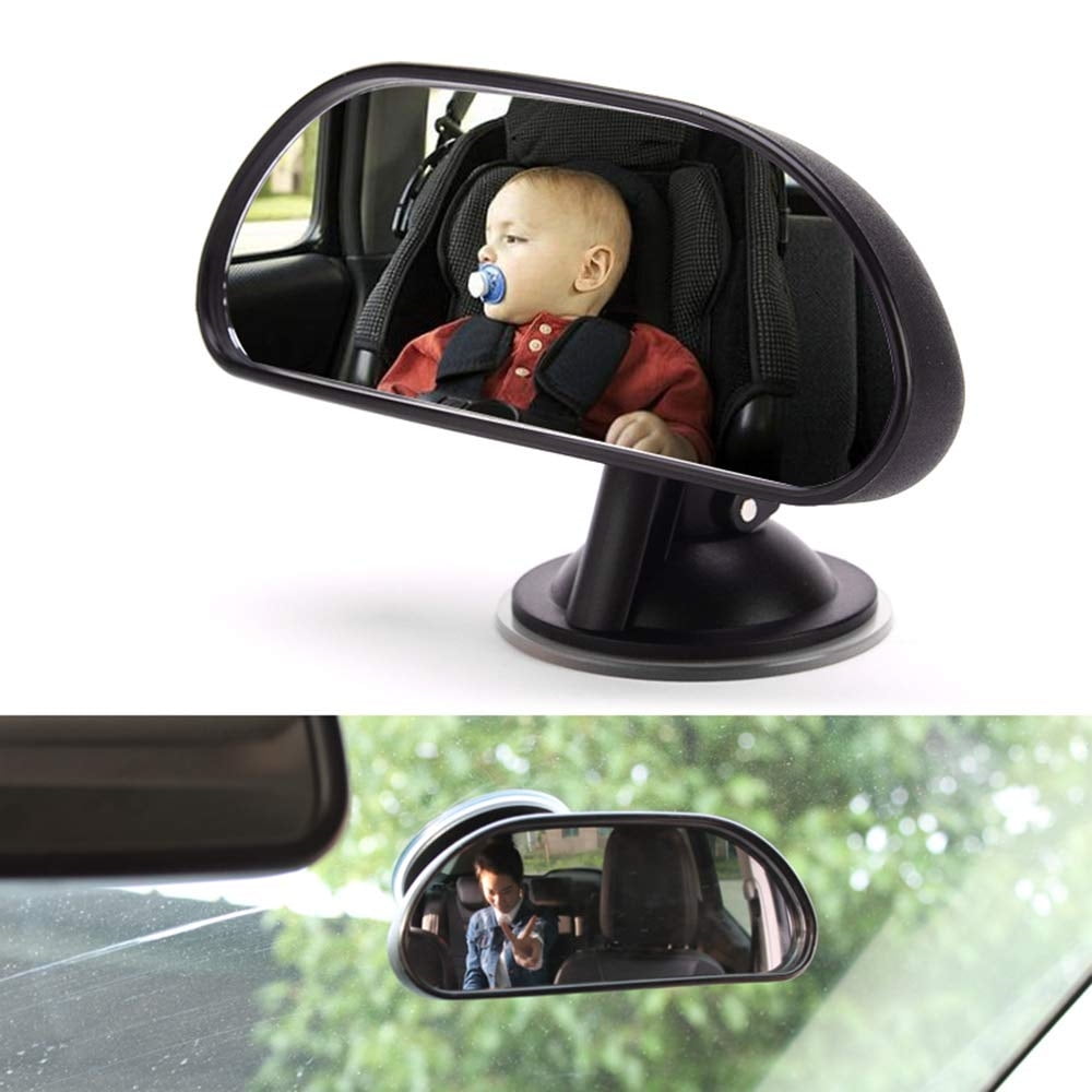 VISLONE Baby Car Mirror Rear View Mirror Convex Wide View Suction Cup Mirror