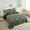 Olive Green, variant on 3 Piece Cheetah Print Bedding Sets Adults Watercolor Yellow Diamond Glitter Pattern Comforter Set, Leopard Print Bed Set Animal Print Duvet Set Queen (No Glitter No Sequin)