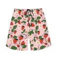thumbnail image 3 of Binienty Men's Board Shorts Swim Trunks With Strawberry Floral - Quick Dry for Beach Swimming and Summer Vacation, 3 of 10