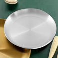thumbnail image 1 of 2X para Escupir Huesos de Acero Inoxidable de 14 Cm, Bandeja Poco Profunda Plateada, Disco de Comedor de Metal, Redondo, Vajilla de Postre, 1 of 2