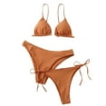 thumbnail image 2 of Lumosvexa Womens Bathing Suits Women Two Piece Swimsuit Swimwear Coffee Size L, 2 of 5
