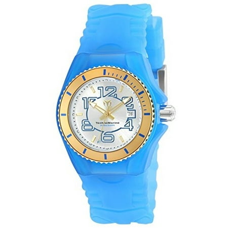 Women's Blue Silicone Band Swiss Quartz Watch