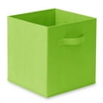 thumbnail image 2 of Casafield Set of 6 Fabric Storage Cube Bins, Lime Green - 11" Collapsible Foldable Cloth Baskets for Shelves and Cubby Organizers, 2 of 8