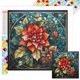 thumbnail image 1 of 5D DIY Cuentas Cuadradas Completas Vidrieras Artesanía Flores 45x45cm, 1 of 9