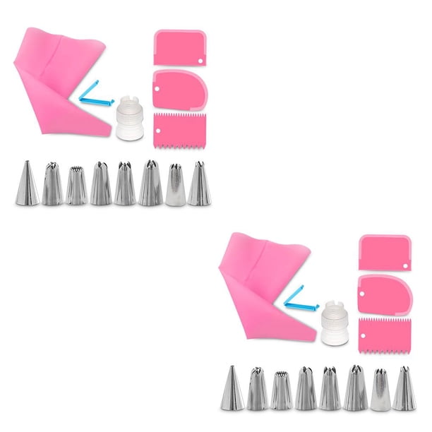 Juego de Boquillas de glaseado Advancent 14 unids/set Rosado 2Conjunto