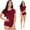 Wine, variant on Tejiojio Active Women's Summer Clearance Two-piece Sets Women Solid Short Sleeves Tops Sports Shorts Sweatpants Sweatsuit