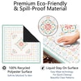 thumbnail image 4 of Mint Pastel Floral Medallion Mahjong Mat 31.5x31.5 Inch | Non-Slip And Noise Reduction Mah Jong Table Mat Cover with Carrying Bag For Mahjong Lovers, Poker, Board Games And Dominoes, 4 of 7