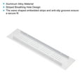 thumbnail image 4 of Uxcell 8"x2" Rectangle Air Vent Cover Door Grille Ventilation Cover Louvered with Screws for Cabinet Silver Tone, 4 of 6