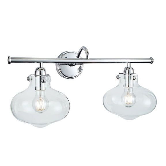 Norwell Lighting - Clara - Two Light Wall Sconce-Chrome Finish