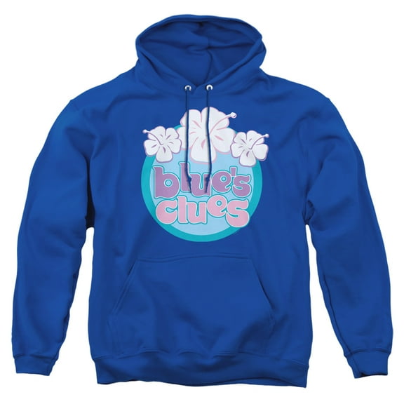 Blue's Clues (Classic) Hawaiian Flowers Unisex Adult Pull-Over Hoodie