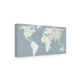 thumbnail image 2 of Moira Hershey 'Calm World Map Crop' Canvas Art, 2 of 3