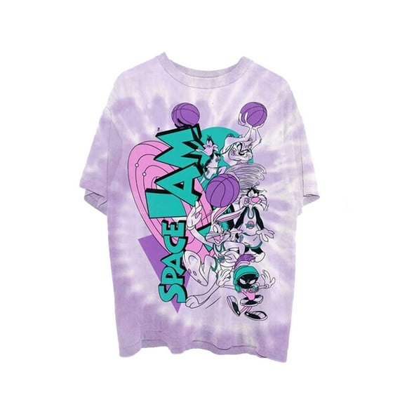 Space Jam Adult Retro Squad Tie Dye T-Shirt