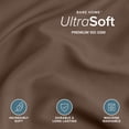 thumbnail image 4 of Bare Home Luxury Duvet Cover and Sham Set - Premium 1800 Collection - Ultra-Soft - California King, Cocoa, 3-Pieces, 4 of 10