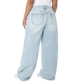 thumbnail image 5 of Celebrity Pink Women's and Women's Plus Baggy Wide Leg Jeans, Available in Regular, Short, Long Inseams, Sizes 1-24, 5 of 5