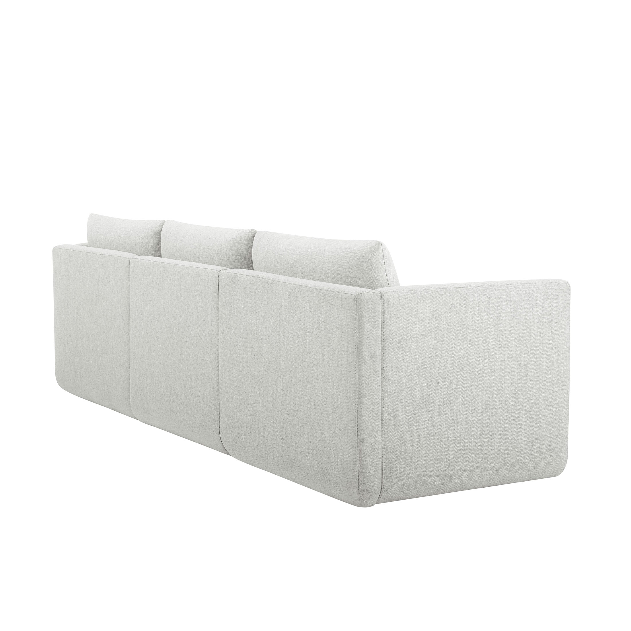 Beautiful Drew Modular Sectional Sofa with Ottoman by Drew Barrymore, Porcini Taupe