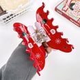 thumbnail image 4 of Yoyauz Christmas Hair Clip For Women, Christmas Tree Snowman Santa Claus Winter Strong Grip Clip, Suitable For Thick And Fine Hair Acrylic Hair Clip, 4 of 7
