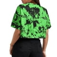thumbnail image 4 of WTXUE T-Shirts Short Sleeve, Crew Neck Womens Tops Ladies Blouses T Shirts Tie Dy Womens Shirts Tie Dye, Graphic Tees Graphic Tees Crop Tops | Casual for Women Green L, 4 of 9