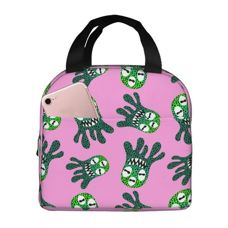 Insulated Lunch Bag for Women Men - Funny cartoon red Leakproof Cooler Lunch Box for Women Men  Lunch Tote Bags for Work School Picnic Travel