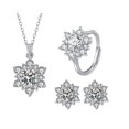 thumbnail image 2 of Water Drop Crystal Necklace Pendant Earrings Set Jewelry For Women Necklace Earrings Set Valentine's Day Gift, 2 of 9
