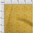 thumbnail image 1 of oneOone Viscose Chiffon Gamboge Yellow Fabric Leaves Bandhani Dress Material Fabric Print Fabric By The Yard 42 Inch Wide, 1 of 4