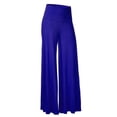 thumbnail image 4 of Hilenly High Waist Yoga Pants for Women Wide Leg Flowy Palazzo Pants Loose Comfy Pilates Trousers, 4 of 6