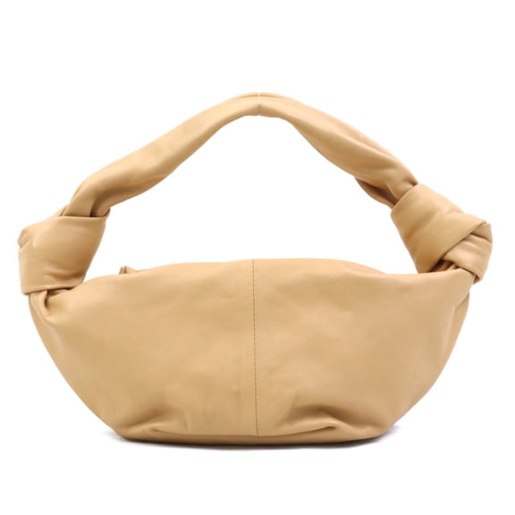 Pre-Owned Bottega Veneta Double Knot Handbag in Beige and Gold, Women's, e60656k