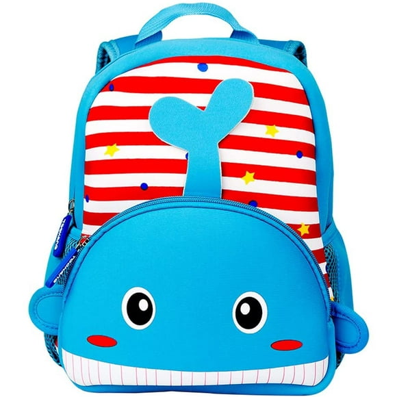 Waterproof kids backpack kindergarten bag kids backpack toddler school daypack for preschool kindergarten school trip etc (whale)