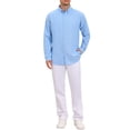 thumbnail image 2 of INSPIRE CHIC Men's Back to School Dress Shirts Long Sleeve Button Down Business Contrast Shirt M Light Blue, 2 of 6
